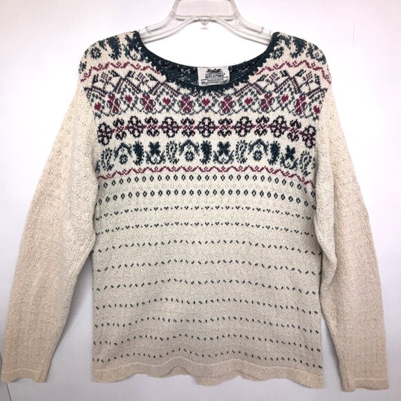 Vintage Northern Reflections Women's Knit Sweater by Parkhurst - Made in Canada - Picture 1 of 4